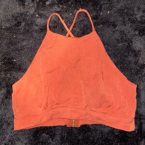 Coral crop top